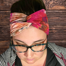 Load image into Gallery viewer, Amber Glow Wide Twist Headband