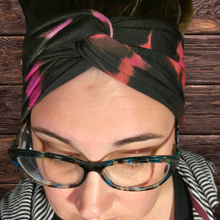 Load image into Gallery viewer, Coral Splash Wide Twist Headband