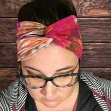 Load image into Gallery viewer, Amber Glow Wide Twist Headband
