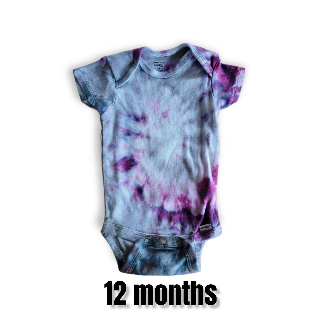12 months onesie- upcycled