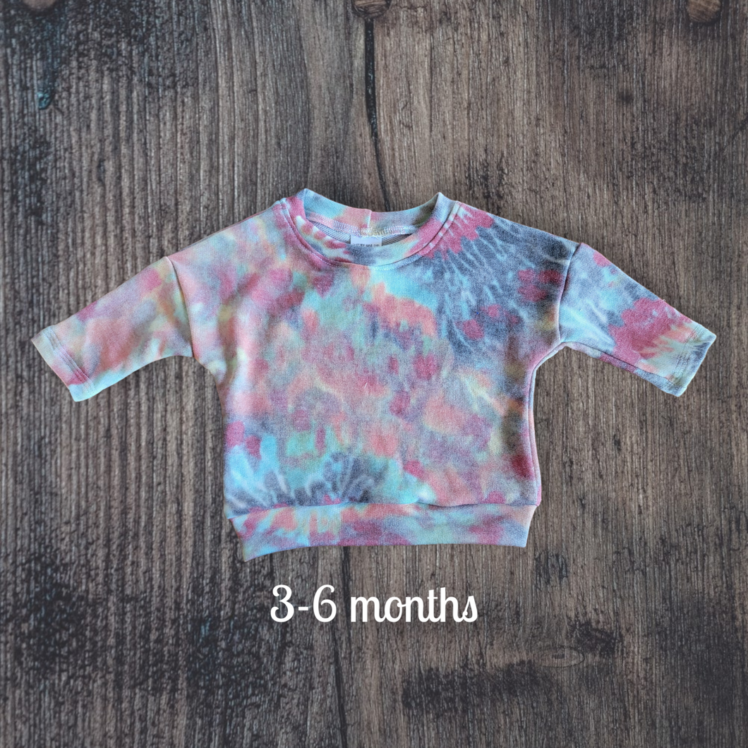 3-6 months Dolman Sweater- 3/4 sleeve